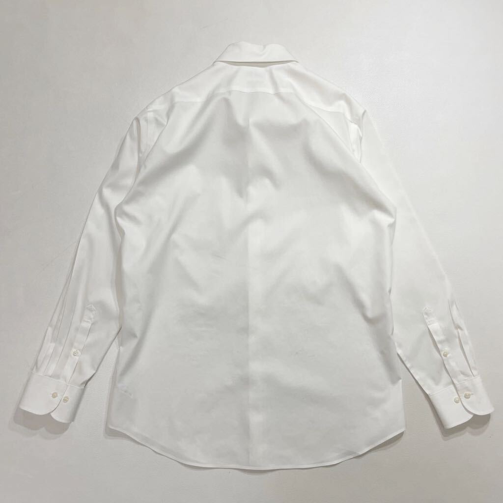 65 UNIQLO ユニクロ 22SS スーパーノンアイロン スリムフィットシャツ 長袖 サイズXL ワイシャツ オフィス ビジネス 無地 ホワイト 40420Iの画像2