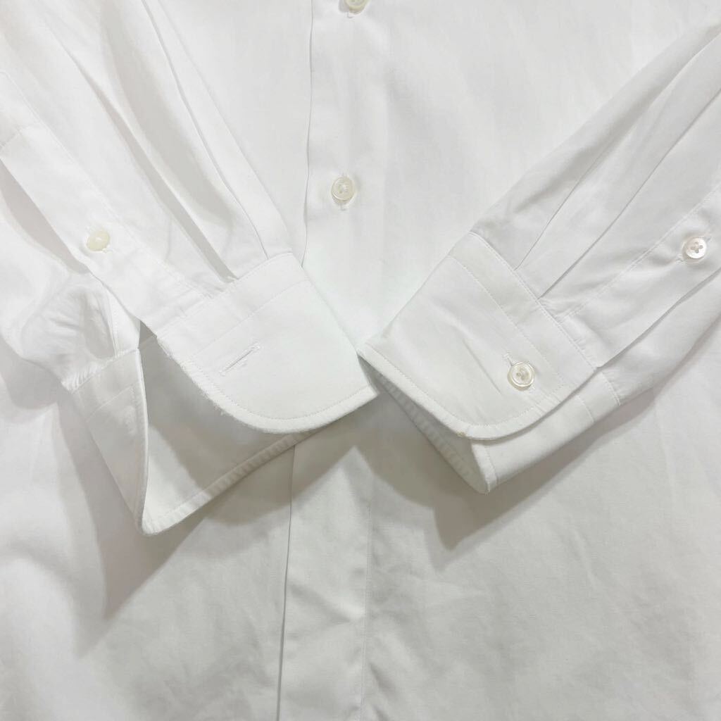 303 Maker's Shirt 鎌倉 メーカーズシャツ カマクラ SUPIMA 長袖 ワイシャツ SLIM FIT 日本製 ビジネス オフィス 無地 ホワイト 白 40423Xの画像5