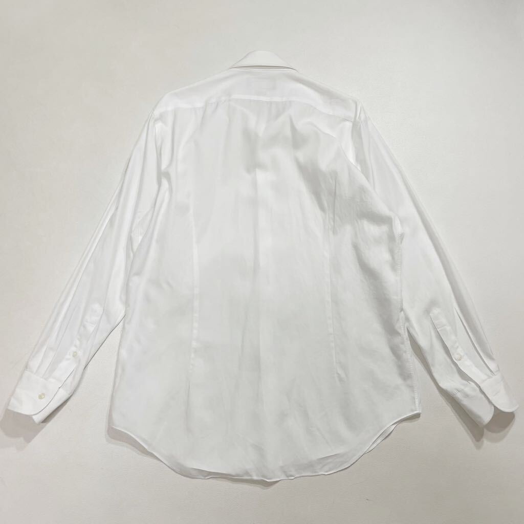 303 Maker's Shirt 鎌倉 メーカーズシャツ カマクラ SUPIMA 長袖 ワイシャツ SLIM FIT 日本製 ビジネス オフィス 無地 ホワイト 白 40423X_画像2
