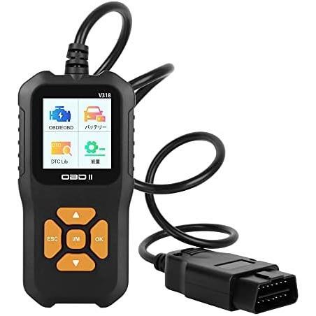 OBD2 自動車故障診断機 日本語対応 obd2 マルチメーター 日本語マニュアル付き 操作簡単 OBDII自動車診断 エンジン警告灯消し_画像1