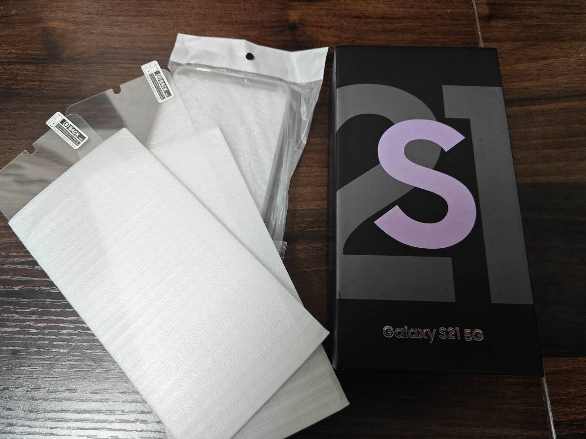 【送料無料】Galaxy S21 5G SM-G991U（US版）128GB ファントムバイオレット　ケース＆保護ガラス2枚付き_画像4