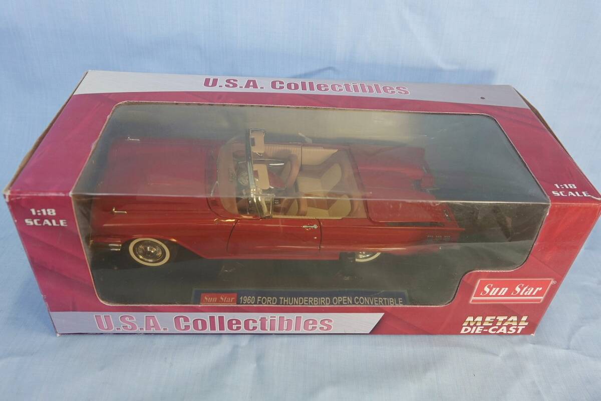 1/18 Sun star Sunstar 1960 FORD THUNDERBIRD Thunderbird open Compatible bru secondhand goods 