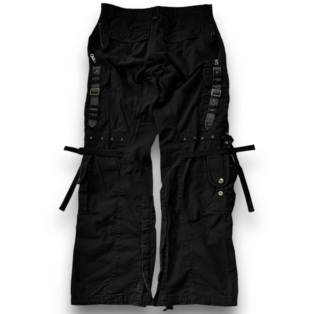 00’s PPFM Archive Bondage Cargo Pants Black ペイトンプレイス アーカイブ カーゴパンツ lgb kmrii ifsixwasnine 14th addiction goa の画像4