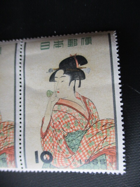 〇即決・昭和の記念切手・趣味週間 ☆ １０円・ビードロ・写楽 ☆ の画像4