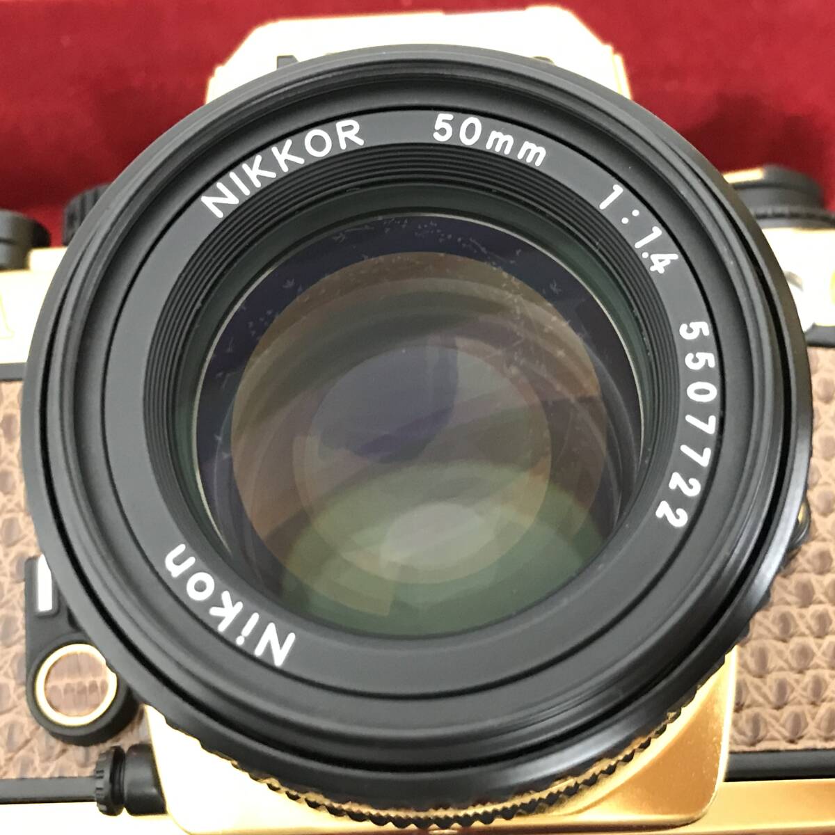 H1040 未使用品 Nikon ニコン FA Gold ゴールド フィルムカメラ / Ai NIKKOR 50mm F1.4S 外箱付き 希少品 シャッターNG ジャンク