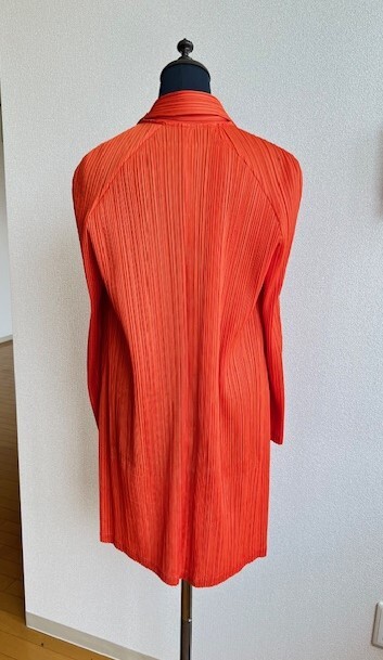 *PLEATS PLEASE* pleat pulley z orange color One-piece jacket Issey Miyake super superior article [ size 3]