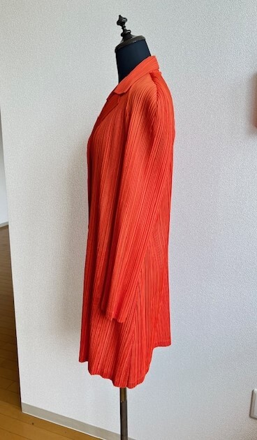 *PLEATS PLEASE* pleat pulley z orange color One-piece jacket Issey Miyake super superior article [ size 3]