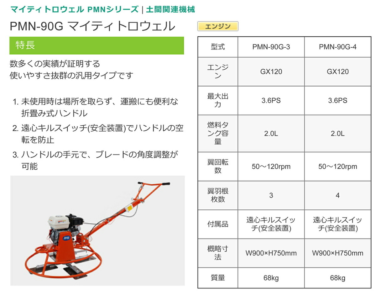 代引不可 〈トモサダ〉マイティトロウェル一式　 PMN-90G-4_画像3