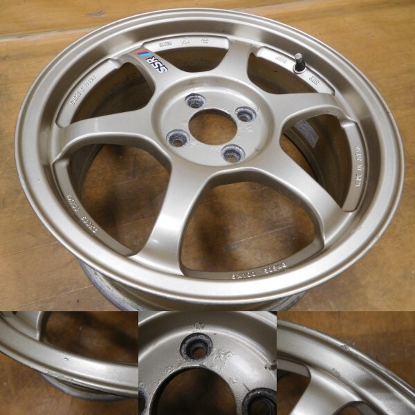 14-400◆軽量!!★SSR タイプC TYPE-C★16in7J+42 PCD100-4H★EGシビック,ロードスター,bB,フィット,キューブ◆TE37CE28の画像4