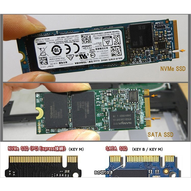 256GB M.2 SSD Type 2280 B/MKey SATA 256GB 動作確認済 ソリッドステートドライブ 中古 安い dg-177 t-の画像2