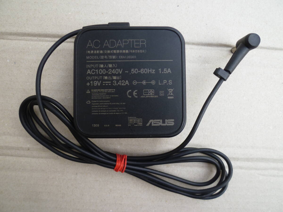 ACアダプター ASUS EXA1203XH 19V 3.42A ノート パソコン PC 中古 動作確認済_画像1