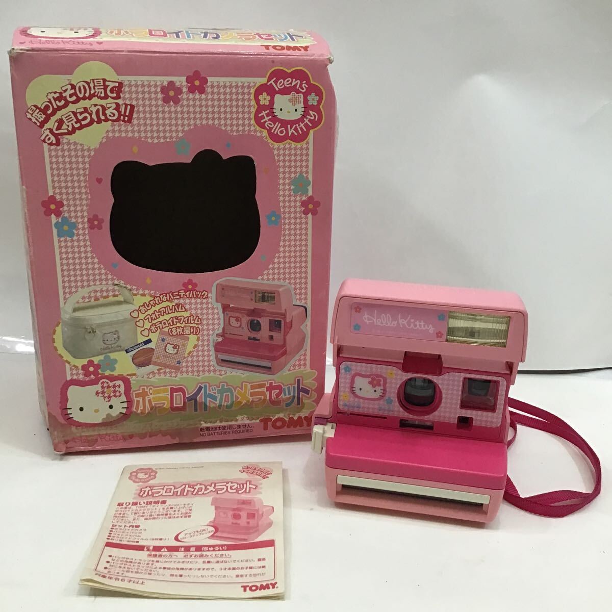 （C8）【同梱可】1スター ハローキティ ポラロイドカメラ トミー Hello Kitty ポラロイド ピンク おもちゃの画像1