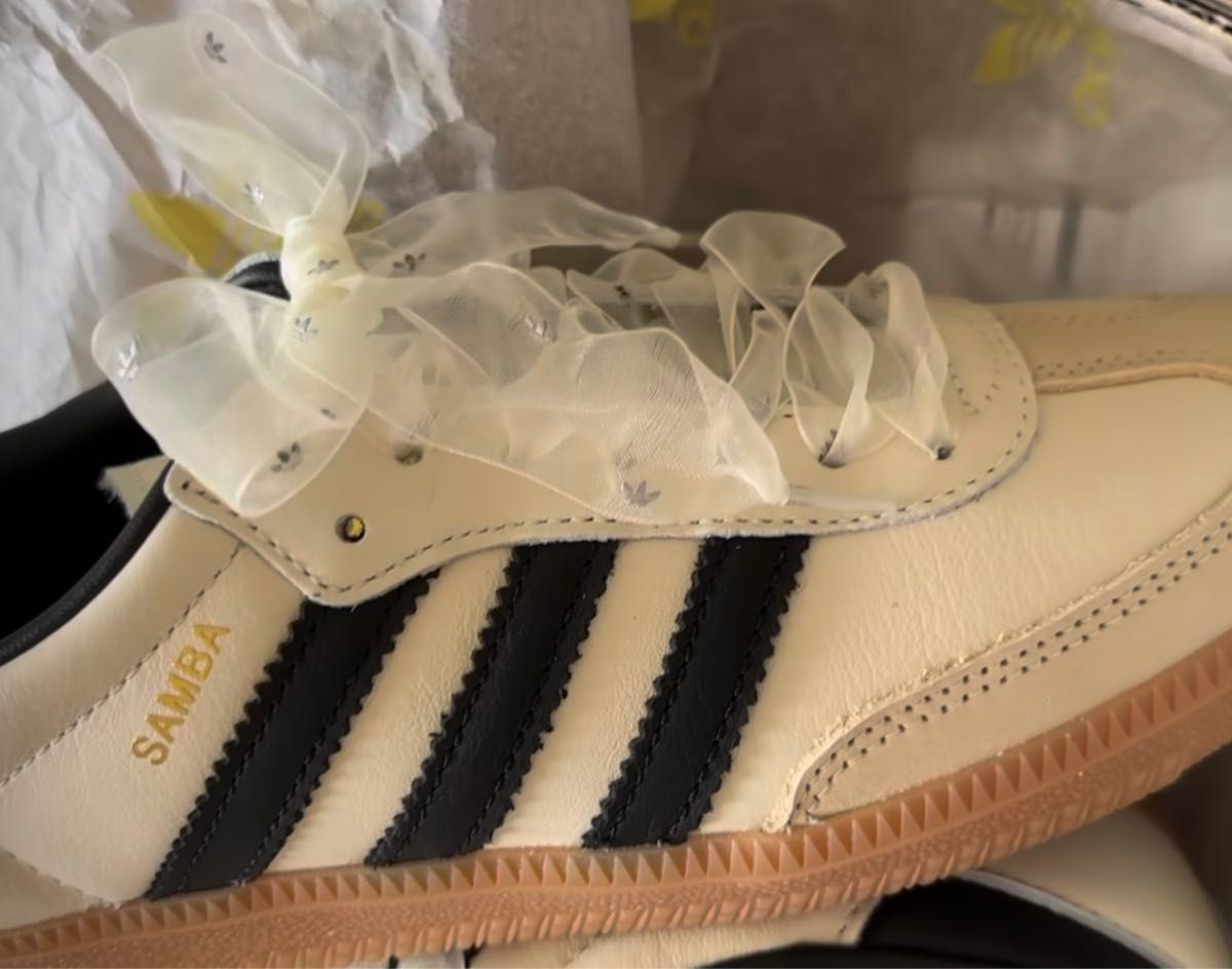 adidas アディダス リボン シューレース 激レア限定色 ブラック adidas アディダス リボン シューレース 激レア限定色 ブラック