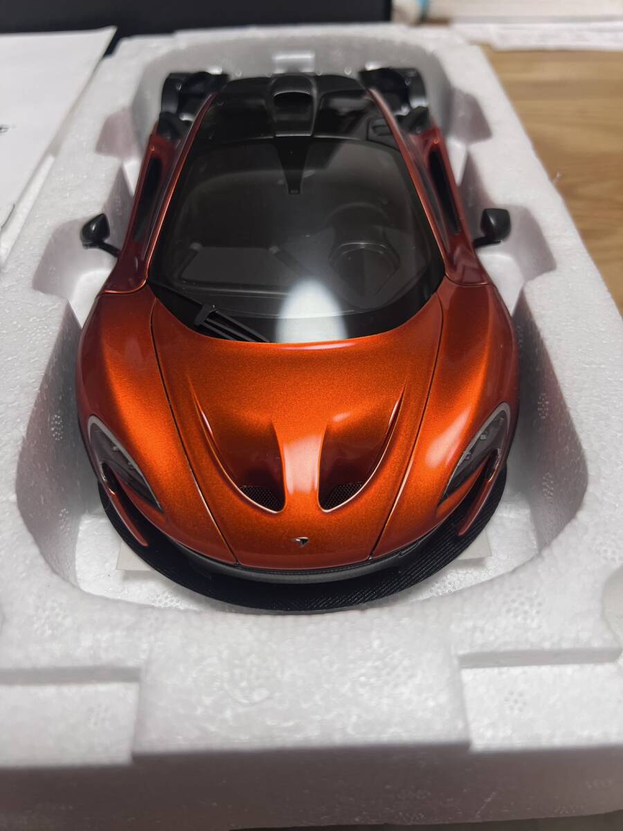 1円スタート 訳あり オートアート 1/18 マクラーレン P1 メタリック・オレンジ Autoart 1/18 Mclaren P1 Volcano Orangeの画像3