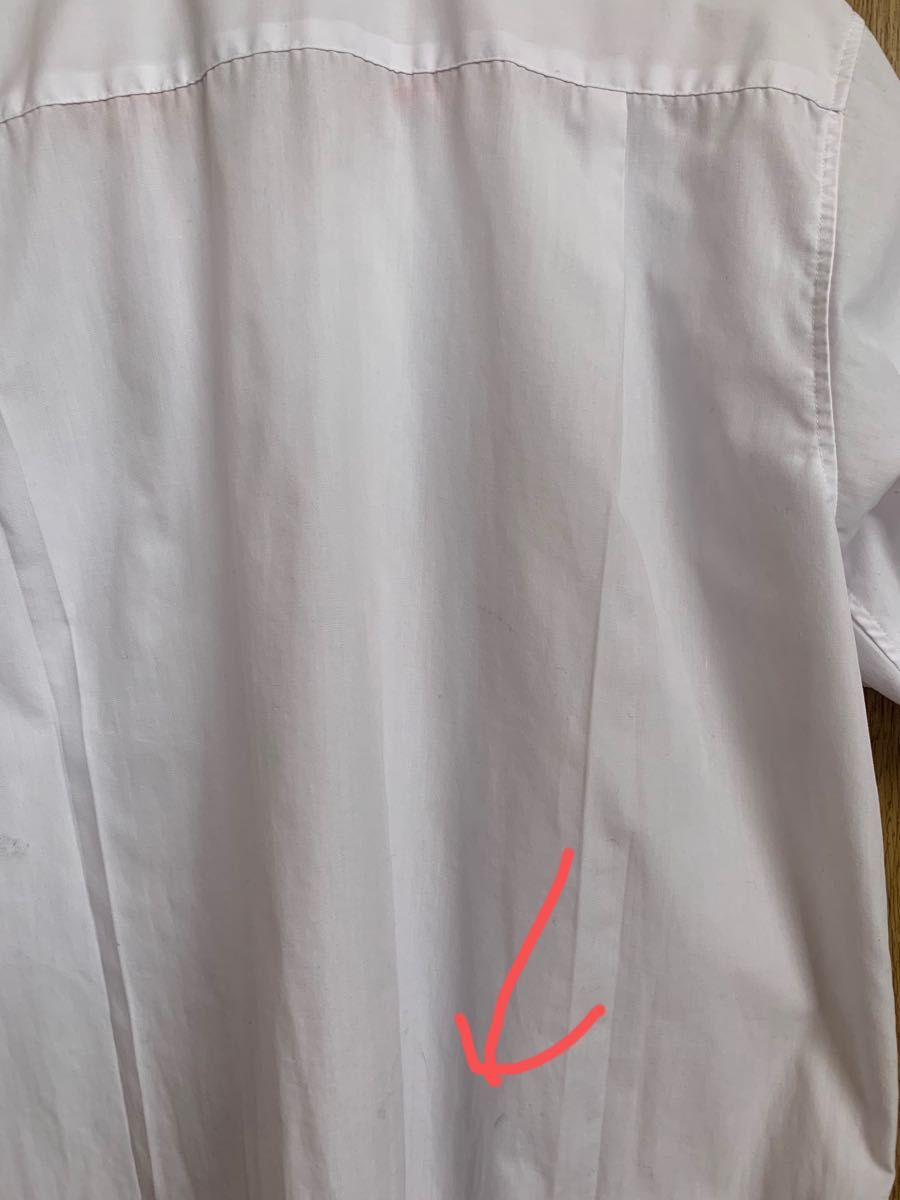 スクールシャツ　男子　開襟シャツ　白半袖シャツ　Mサイズ　学生シャツ　制服