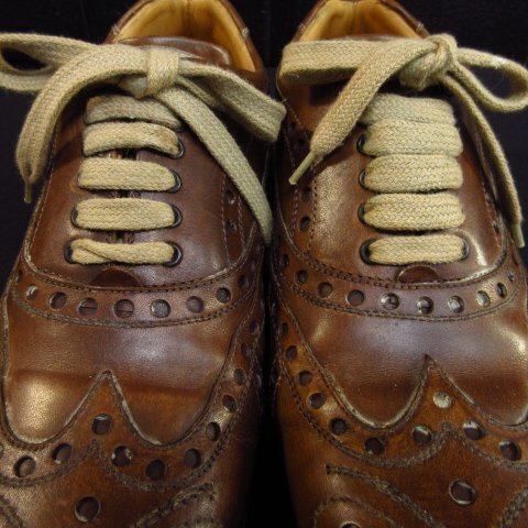 4540 present condition stereo fano Blanc key niStefano Branchini Italy made leather shoes shoes B1811 5.1/2 Brown 