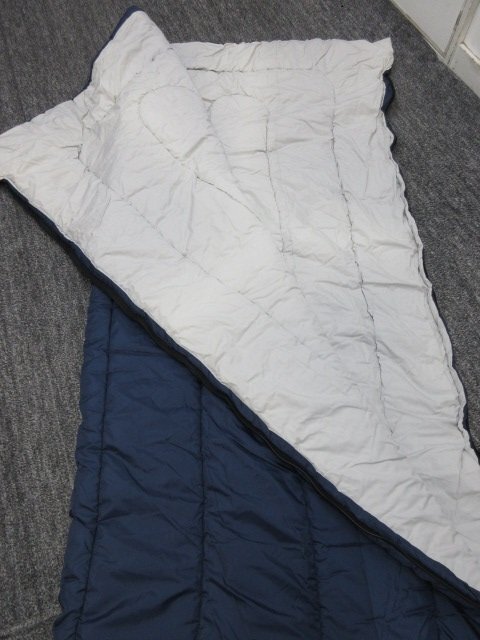 y1056 LLbean 寝袋2点セット 色違い グリーン/ネイビー シュラフ アウトドア キャンプ エルエルビーンの画像3