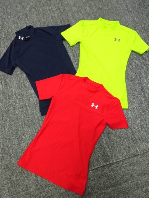 y4690 UNDER ARMOUR Kids for training wear 4 point set SM size tops 3 point +JM size pants Junior Under Armor 