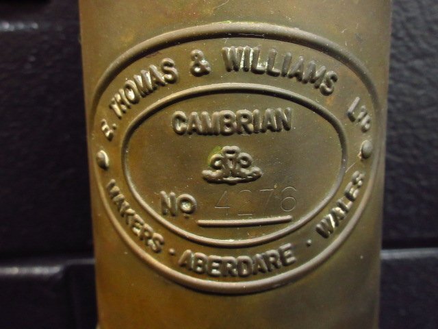 y4309 シリアル4桁 ヴィンテージ E.THOMAS&WILLIAMS オイルランタン カンブリアンランタン トーマス・ウィリアムス 英国製 ジャンク 現状品の画像2