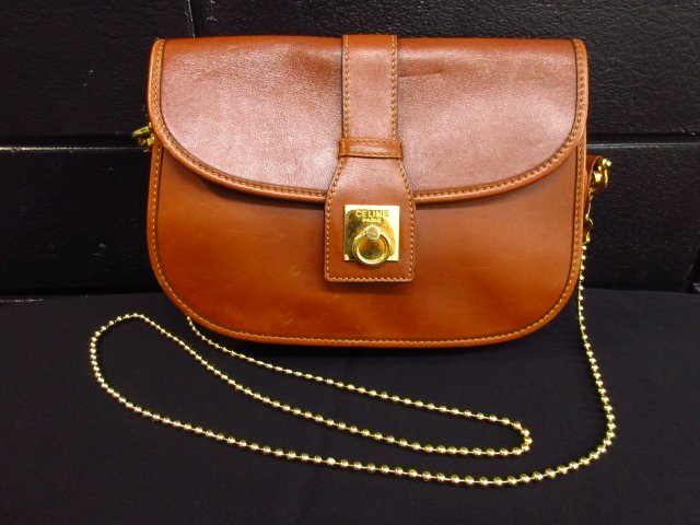 M5188 Vintage/Current Item Celine Leather Pochette/Clutch Sags Camel Итальянский размер кожи ок.