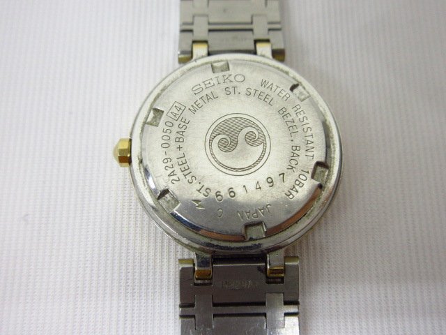 y3861 稼動品 SEIKO PRESAGE レディース腕時計 2A29-0050 コンビカラー アナログ クォーツ プレサージュの画像7