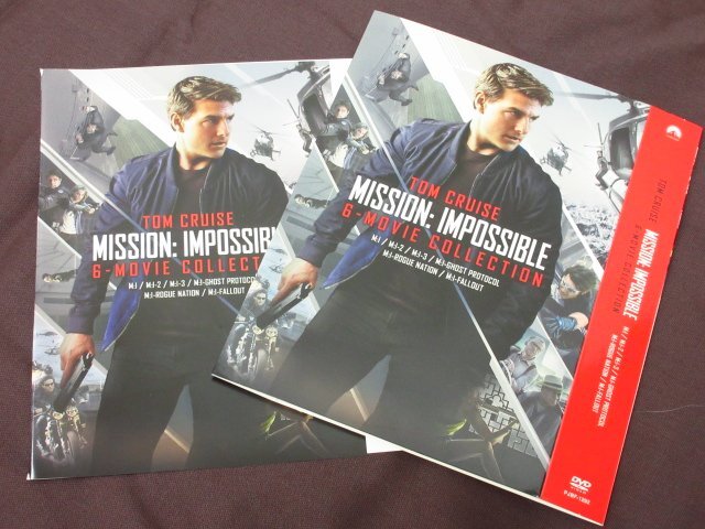 y4652　ミッション:インポッシブル 6ムービーDVDコレクション+各パンフレットセット　M:Iシリーズ MISSION IMPOSSIBLE_画像2