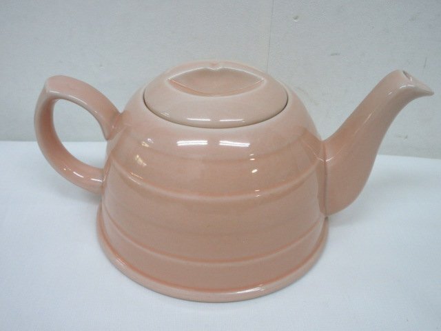 t1496　未使用保管品　アフタヌーンティー　ポット　急須　茶器　陶器製　ピンク　カフェ風　AFTERNOON TEA_画像2