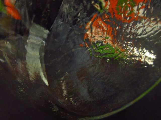 y3736 昭和レトロ ガラスピッチャー 花柄 ポップ 水差し インテリア キッチン の画像5
