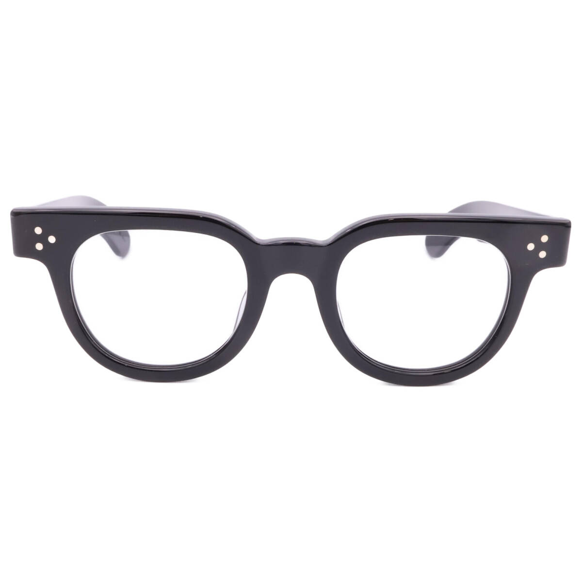 【1円/美品】 JULIUS TART OPTICAL ジュリアスタートオプティカル ブラック FDR PL-005A セルフレーム 眼鏡 46-22の画像2