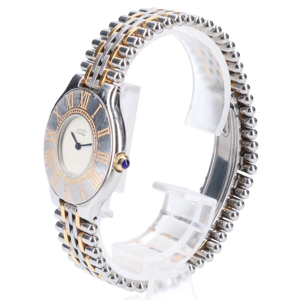 Cartier カルティエ カルティエマスト21 ヴァンテアン コンビ クオーツ 腕時計 シルバー/ゴールド レディースの画像3