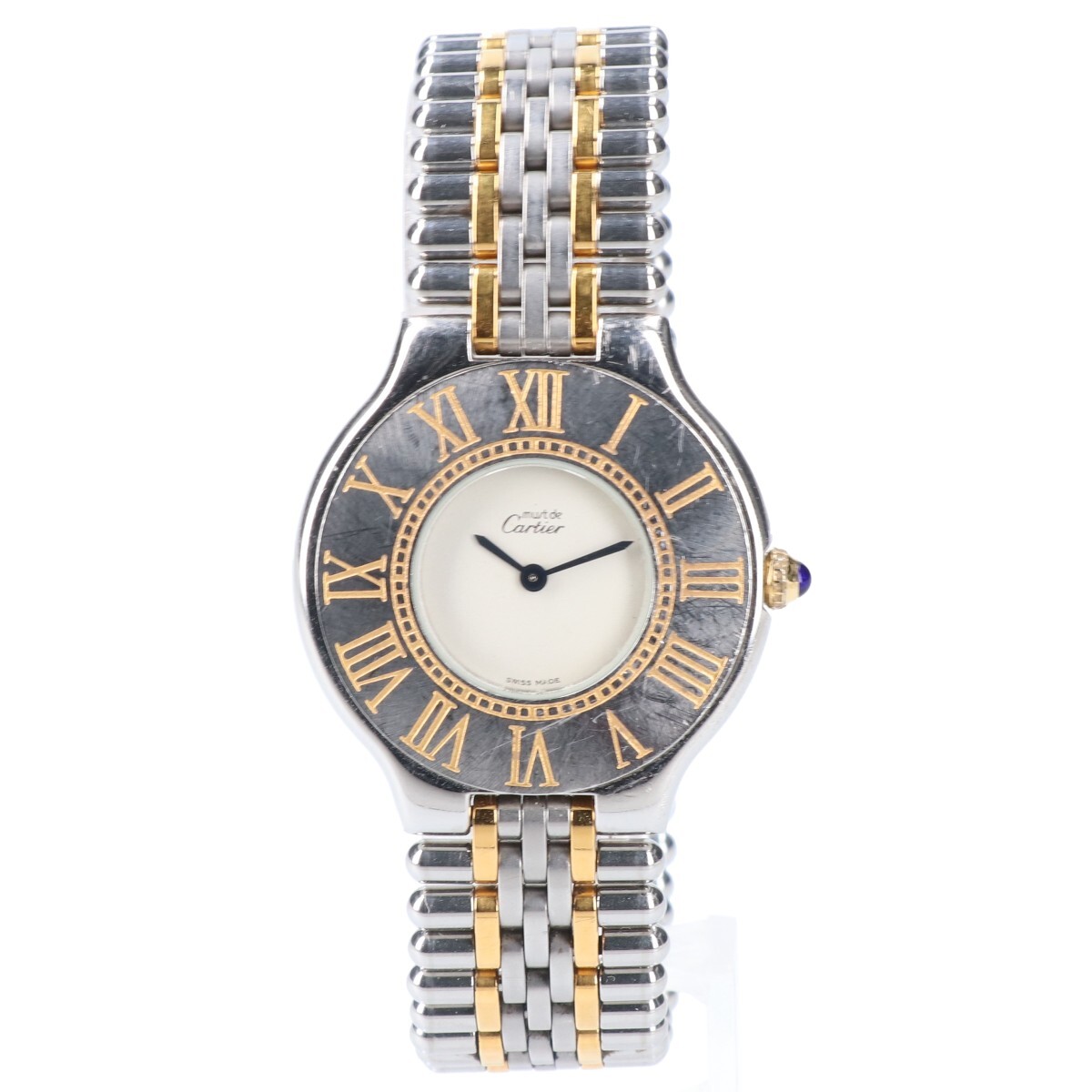 Cartier カルティエ カルティエマスト21 ヴァンテアン コンビ クオーツ 腕時計 シルバー/ゴールド レディースの画像2