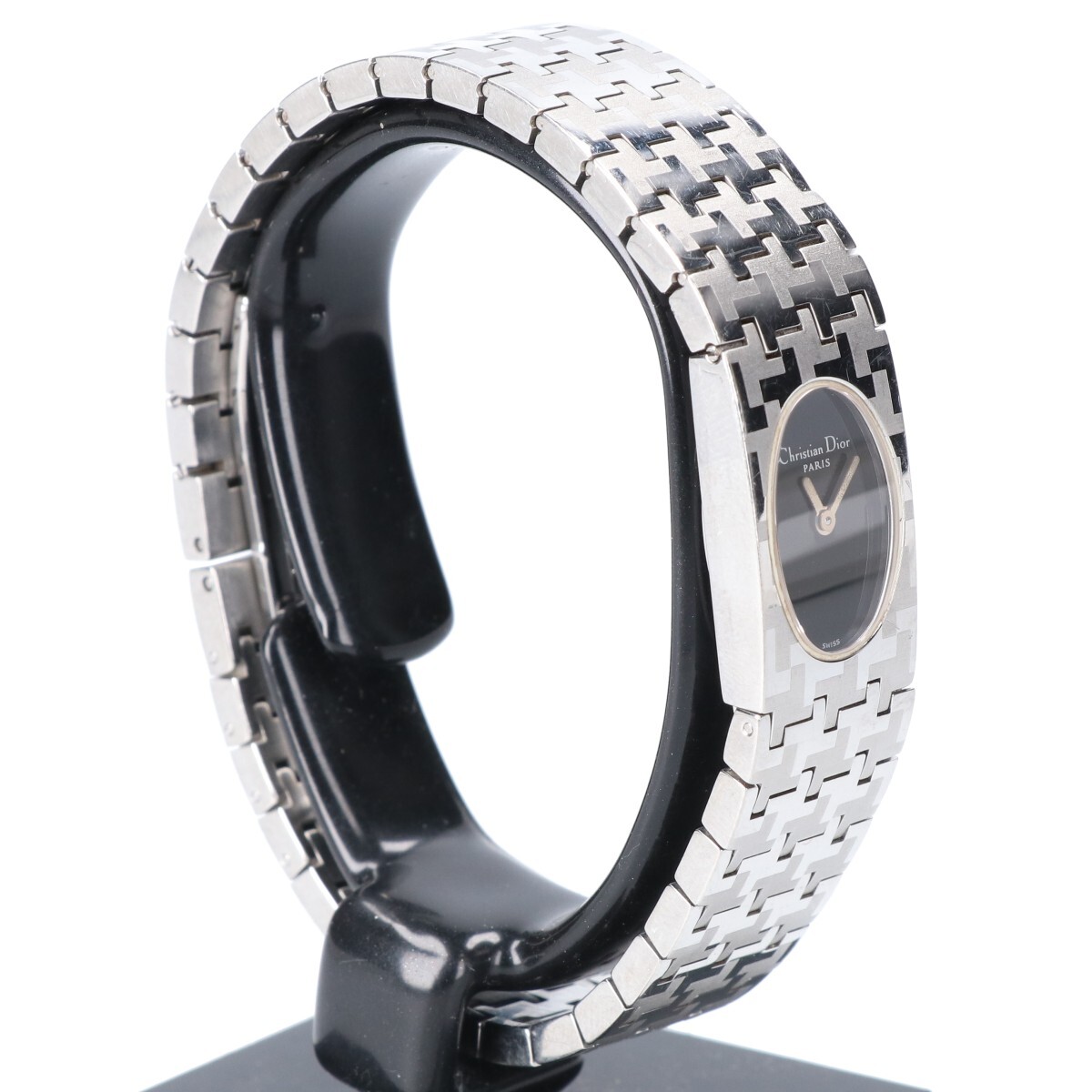 Christian Dior クリスチャンディオール シルバー D70-100 ミスディオール クオーツ 腕時計の画像4