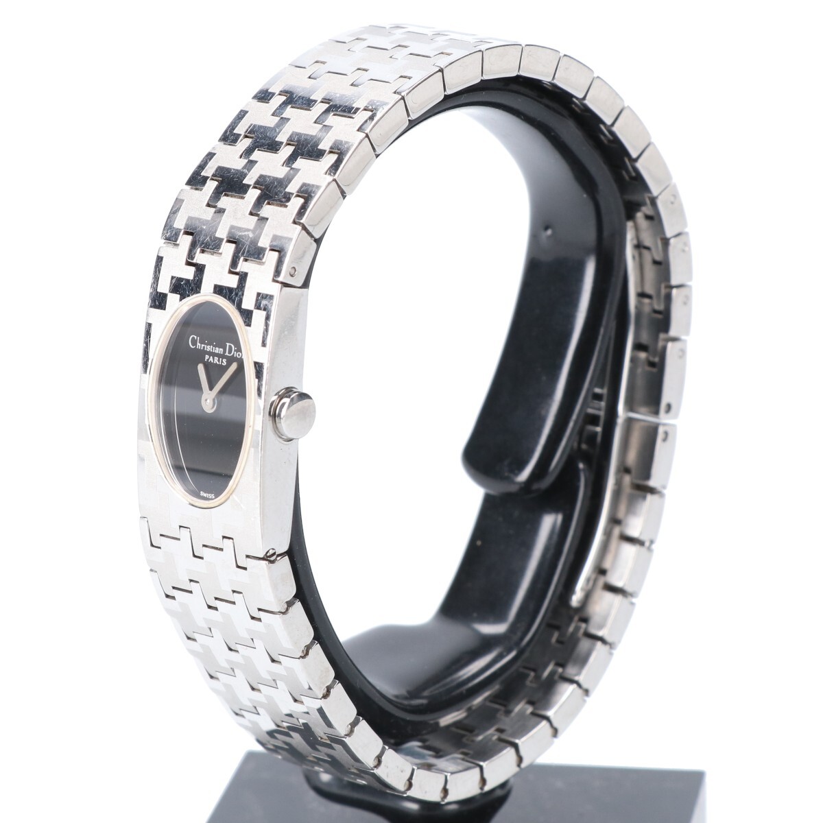 Christian Dior クリスチャンディオール シルバー D70-100 ミスディオール クオーツ 腕時計_画像2