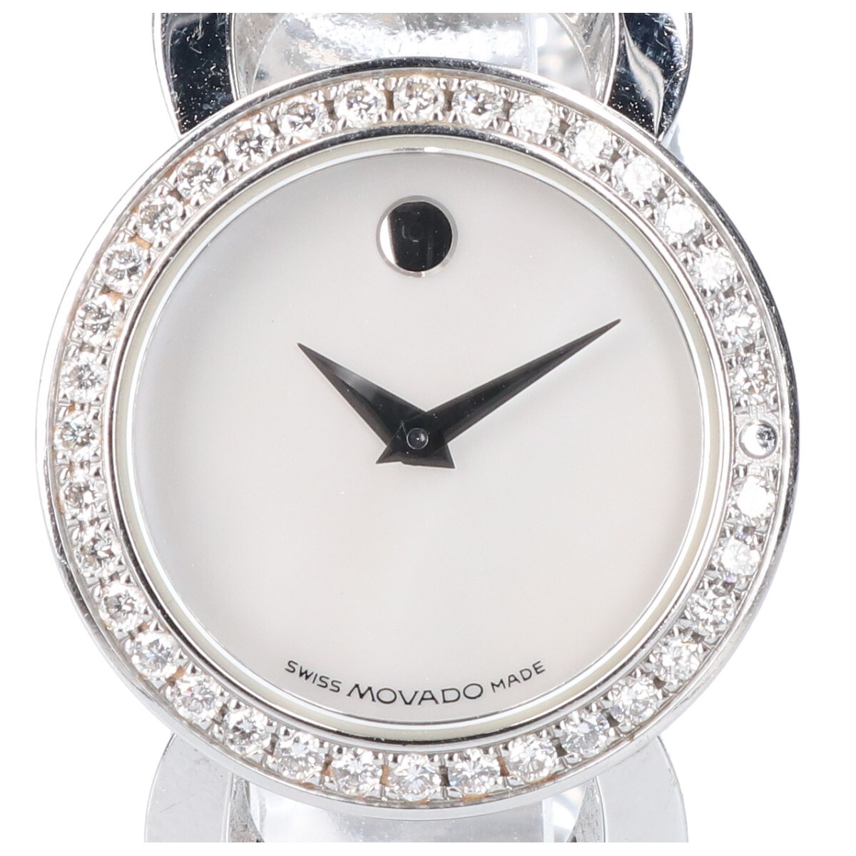 MOVADO モバード 7251751 ロンディロ ダイヤモンドベゼル シェル文字盤 クオーツ 腕時計_画像1