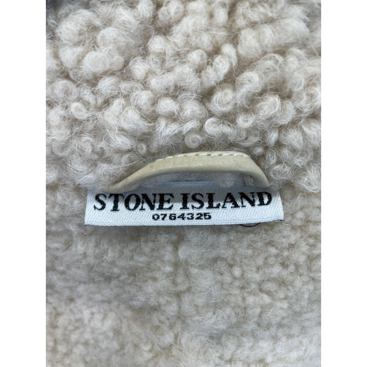 1円 STONE ISLAND ストーンアイランド 06AW ホワイト ムートン B-3 裏ボア ライダースジャケット ジャケット_画像9