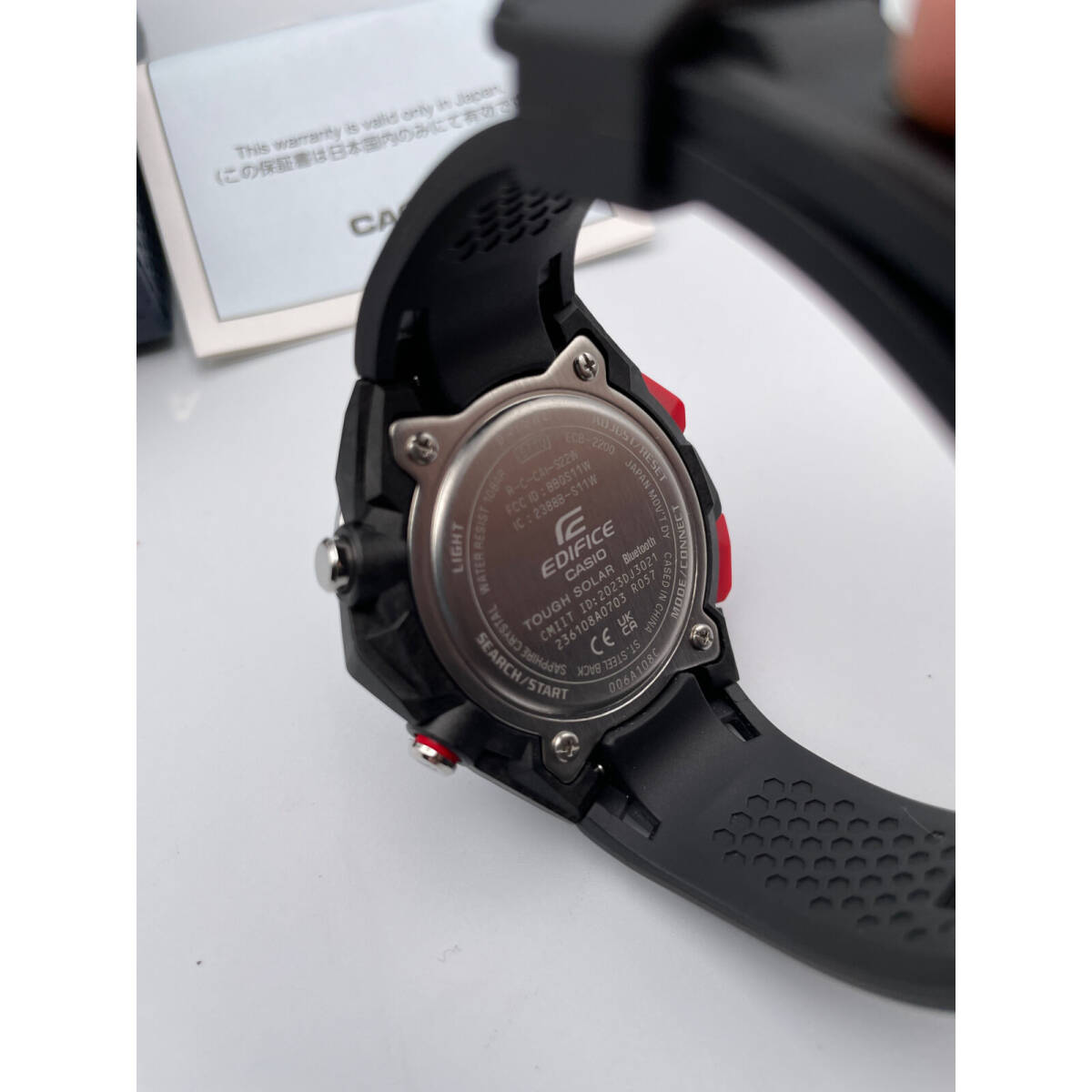 1円 CASIO カシオ ECB-2200YP-1AJF EDIFICE ソーラー式 アナデジ Bluetooth搭載 腕時計 腕時計の画像4