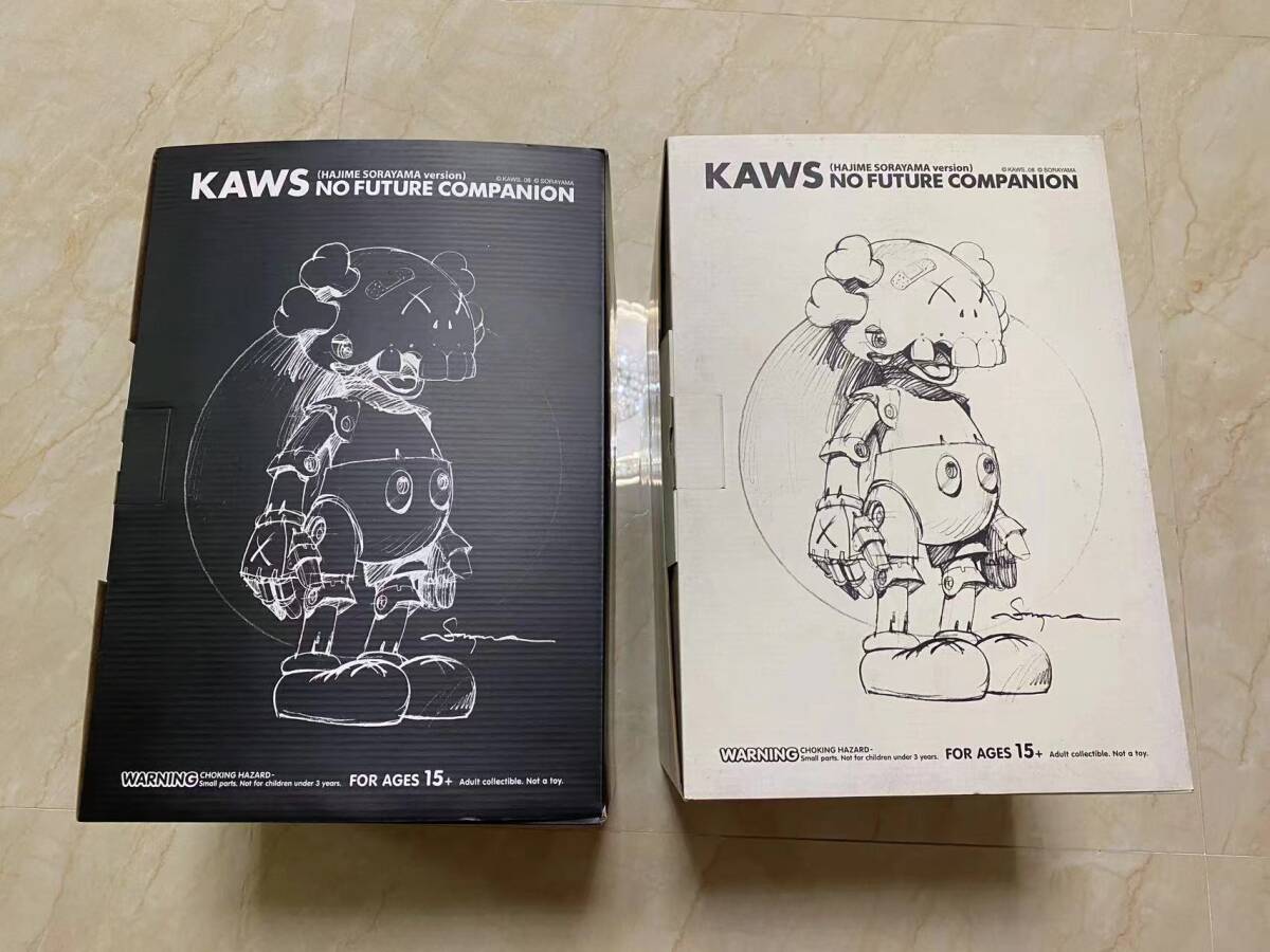 No Future Companion KAWS x Hajime Sorayama SILVER CHROME, BLACK CHROME_画像1