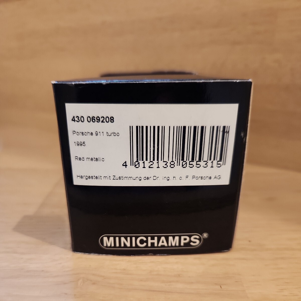 ミニチャンプス ポルシェ911ターボ 993 1/43 レッドメタリック ミニカー MINICHAMPSの画像5