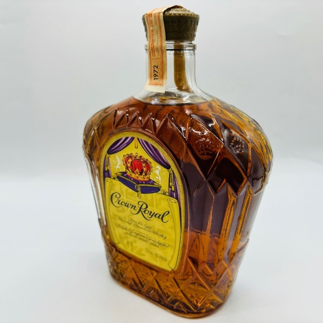 Crown Royal クラウンローヤル ウイスキー 1972年 カナダ 75cl 40° GL 750ml 80 PROOF 1円 ジョージ6世 最高級 カナダ 箱キズ 未開封 4823の画像7