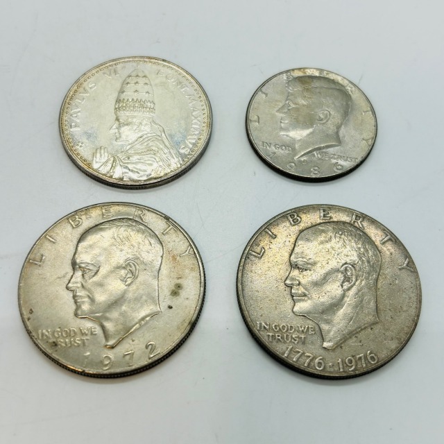 リバティコイン イーグル 鐘 ケネディ 1986年 1972年 1776年 1976年 LIBERTY 銀貨 パウロ6世 PAVLVS 1円 IN GOD WE TRUST アメリカ ドル の画像2