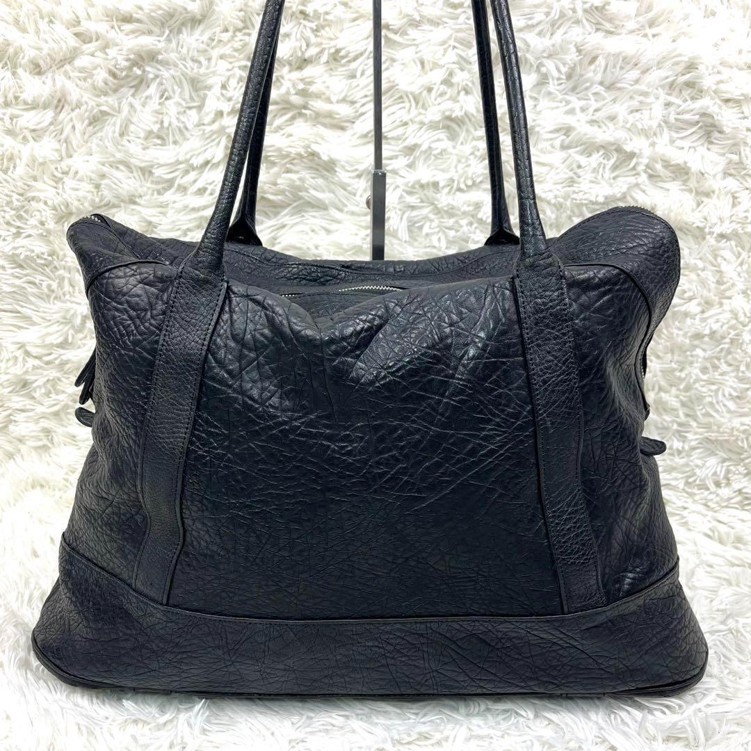  warm sk rough tsumanyufak tea - tote bag black ko type pushed leather A4 high capacity black 