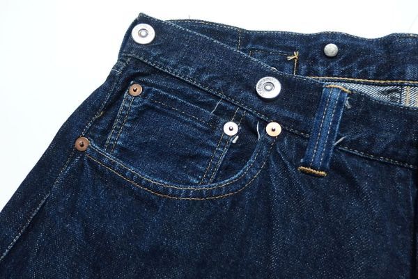 TCB jeans 20's Jeans サスペンダーボタン シンチバックベルト デニムの画像7