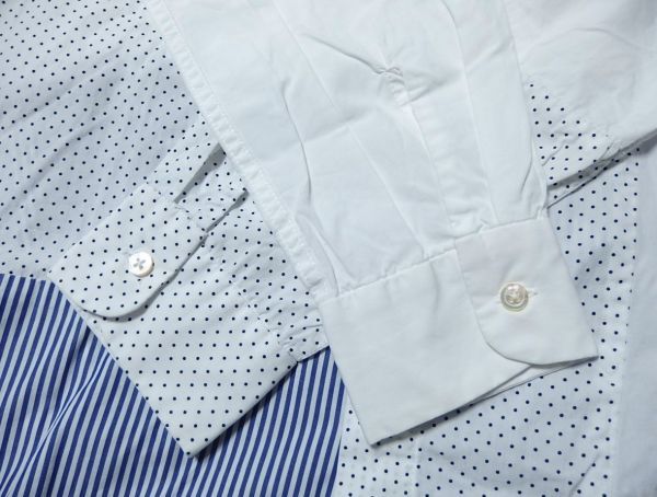 21SS Engineered Garments engineered garments Combo Short Collar Shirt 100S 2PLY Broadcloth переключатель Short цвет рубашка M