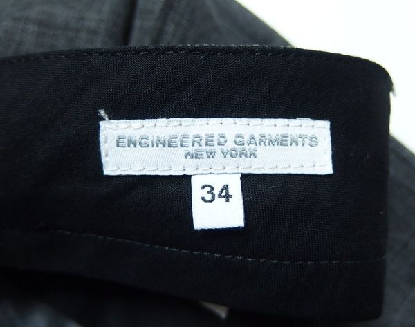 21SS Engineered Garments エンジニアードガーメンツ Andover Pant Polyester Sharkskin アンドーバー パンツ 34 シャークスキン_画像4