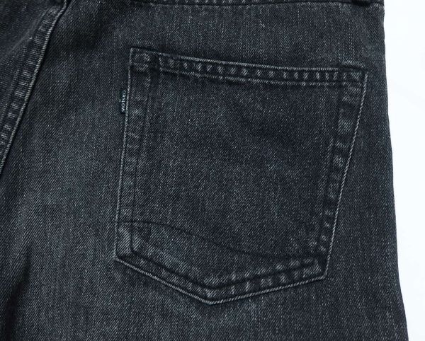 or slow orslow オアスロウ Lot 105 BLACK WASH DENIM ブラック ウォッシュ デニム パンツM/2の画像6