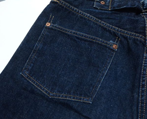 TCB jeans 20's Jeans サスペンダーボタン シンチバックベルト デニムの画像9