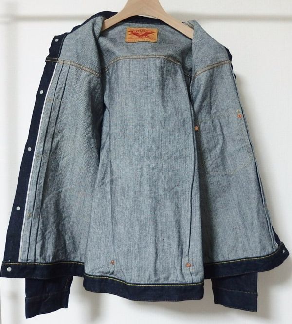 DELUXEWARE デラックスウエア Lot DX4015 FIRST MODEL JACKET 1st TYPE デニム ジャケット Gジャン 42_画像3