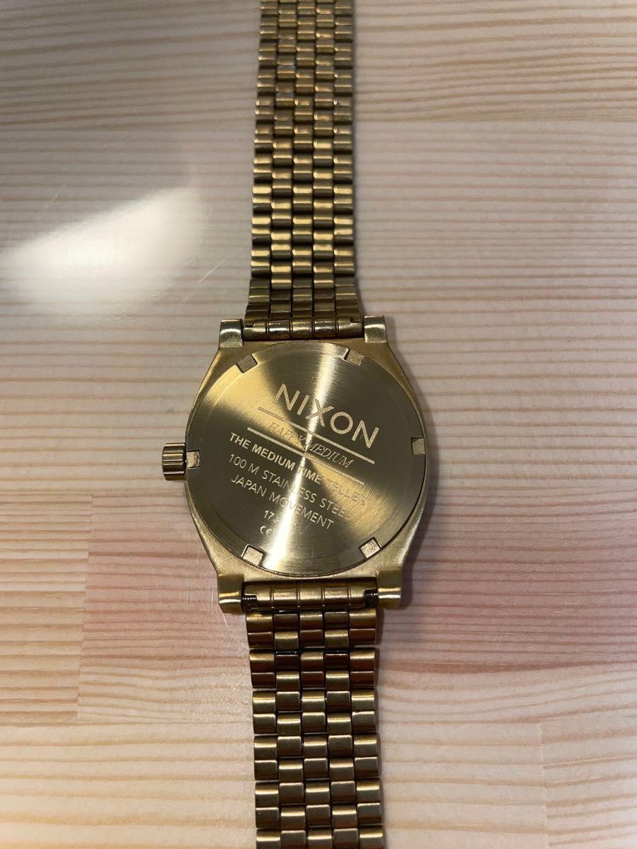 NIXON　ニクソン　タイムテラー　腕時計　ゴールド×ブルー