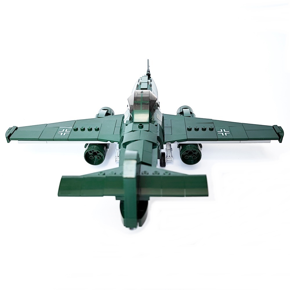 ESシリーズ Me262 LEGO互換 シュヴァルベ ドイツ ブロック戦闘機 ブロック プレゼント メッサーシュミット 338PCS パンツァーブロックス_画像3