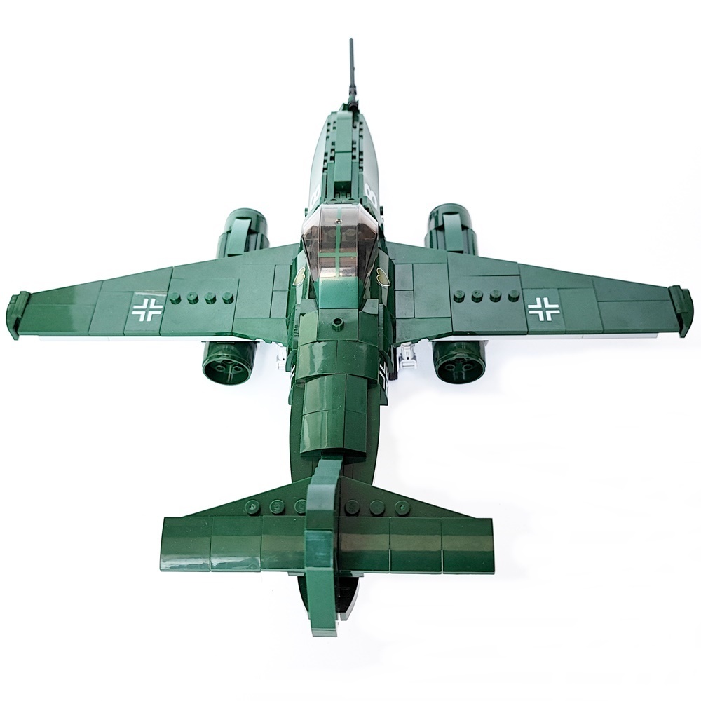 ESシリーズ Me262 LEGO互換 シュヴァルベ ドイツ ブロック戦闘機 ブロック プレゼント メッサーシュミット 338PCS パンツァーブロックス_画像7